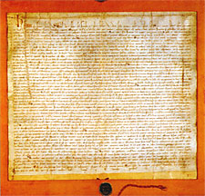 The Charter of the Order, given to Saint by the Pope